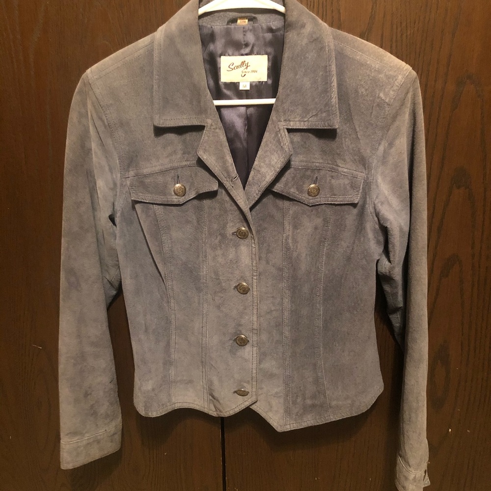Scully, women’s, gray suede jacket